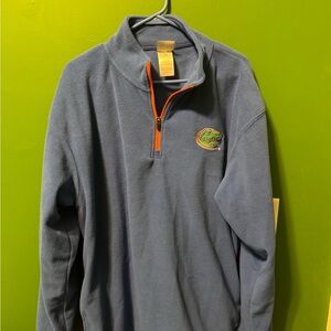 Blue Quarter-Zip Sweater